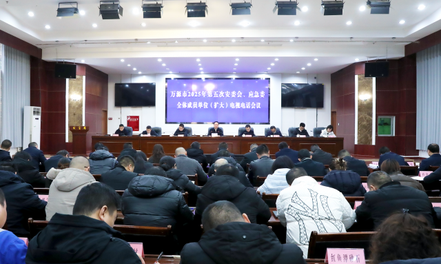 万源市2025年第五次安委会、应急委全体成员单位（扩大）电视电话会议召开